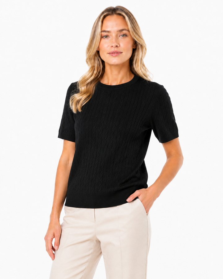 Marine Cable knit Top