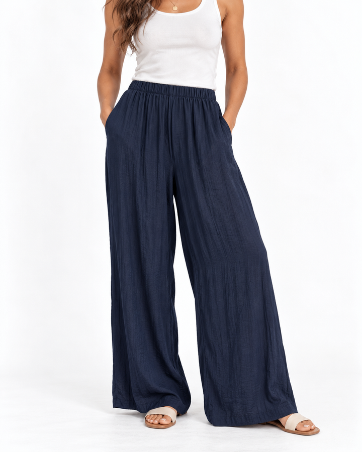 Arya Wide Legs Creased Pants