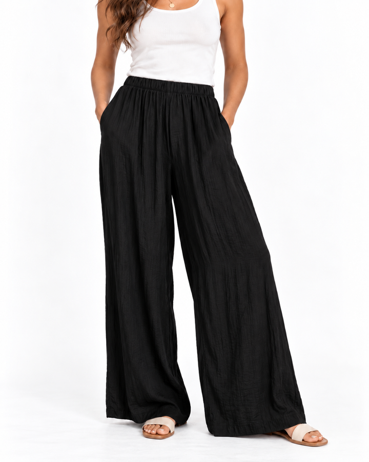Arya Wide Legs Creased Pants