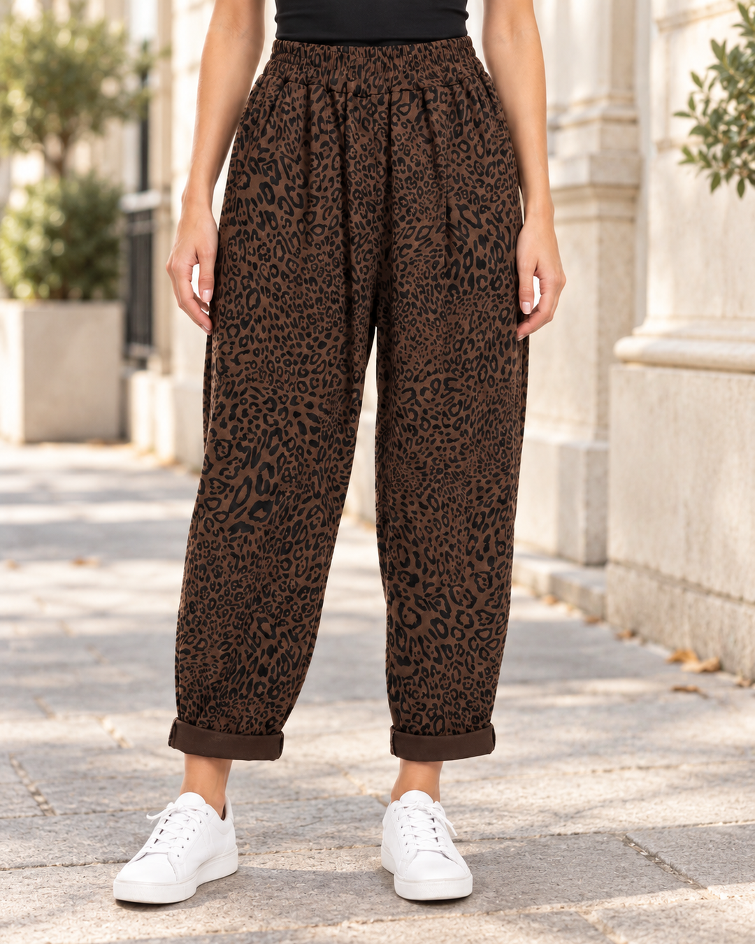 Micaela Leopard Ballons Pants