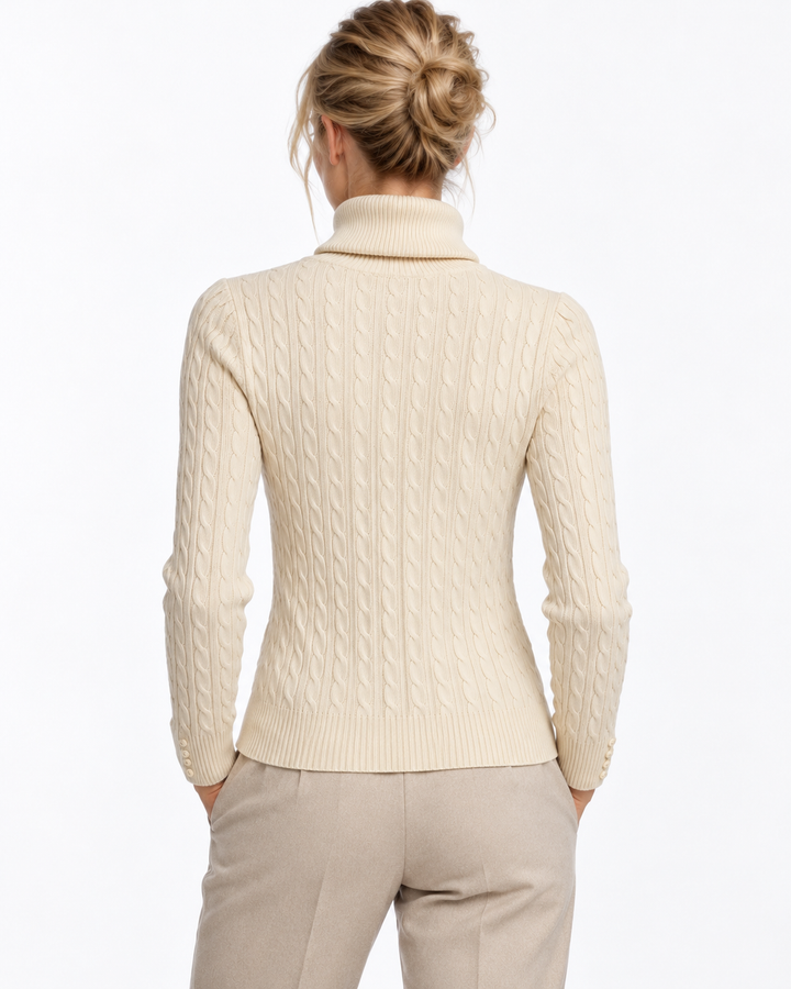 Tory Cable Knit Turtleneck