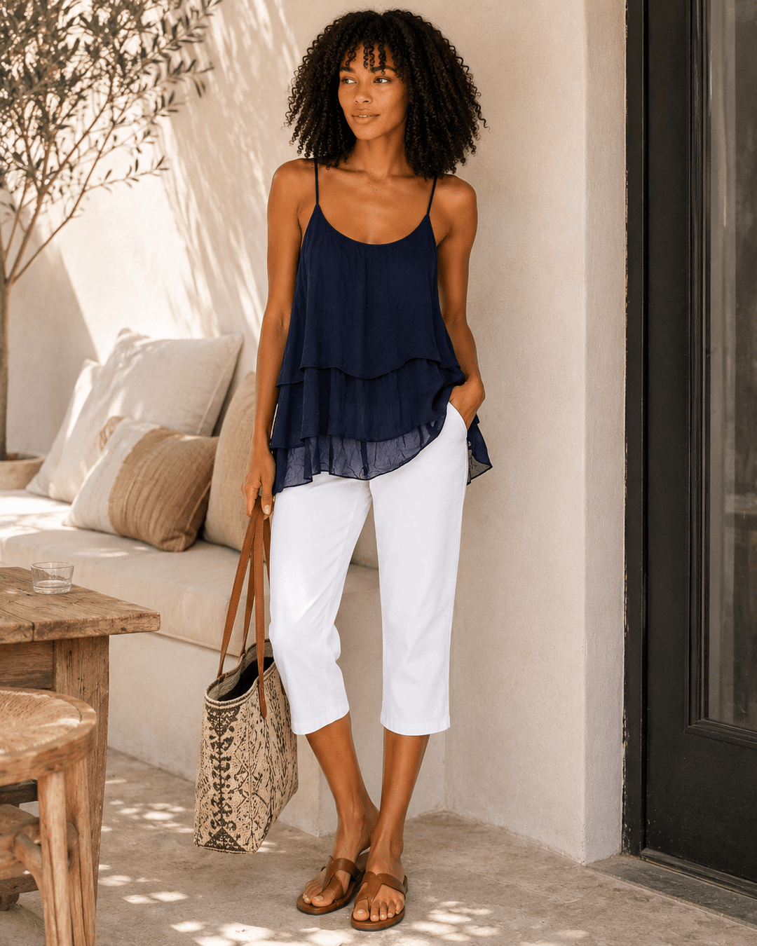 Abbas Silk Layered top - Must Boutique
