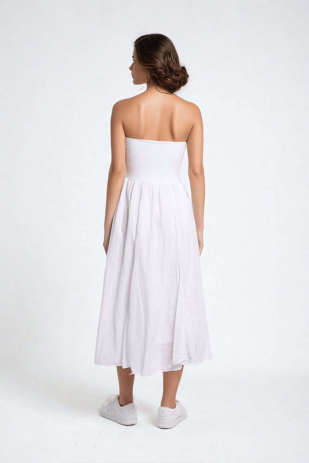 Adrina Maxi Skirt with elastic Waistband - Must Boutique