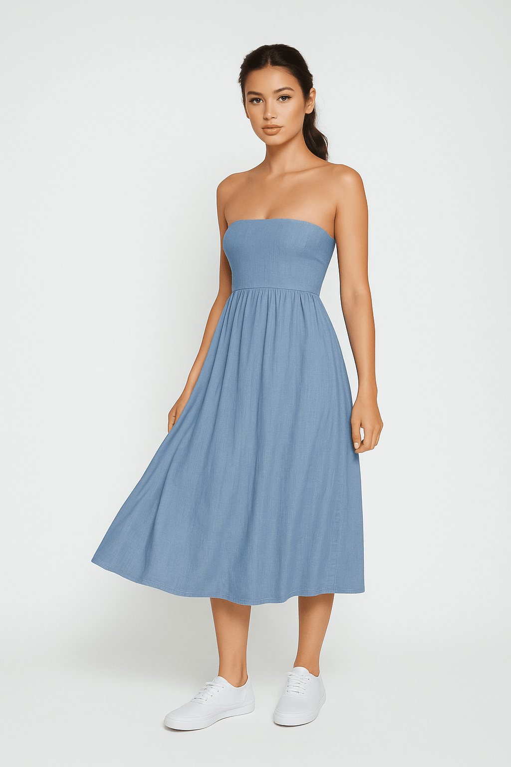 Adrina Maxi Skirt with elastic Waistband - Must Boutique