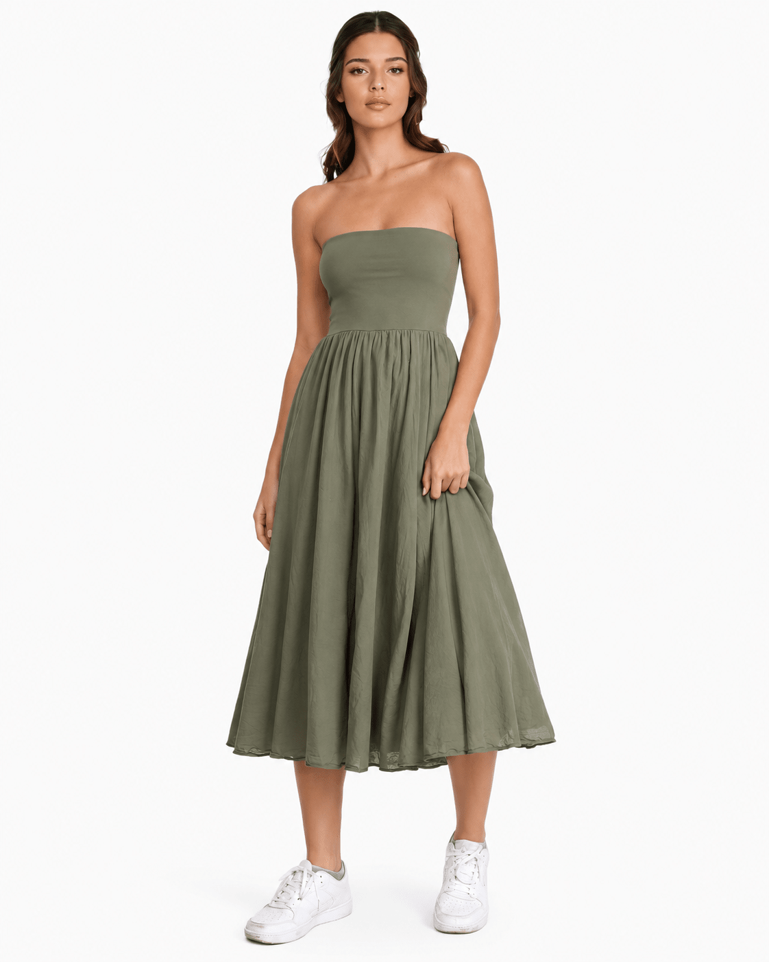 Adrina Maxi Skirt with elastic Waistband - Must Boutique