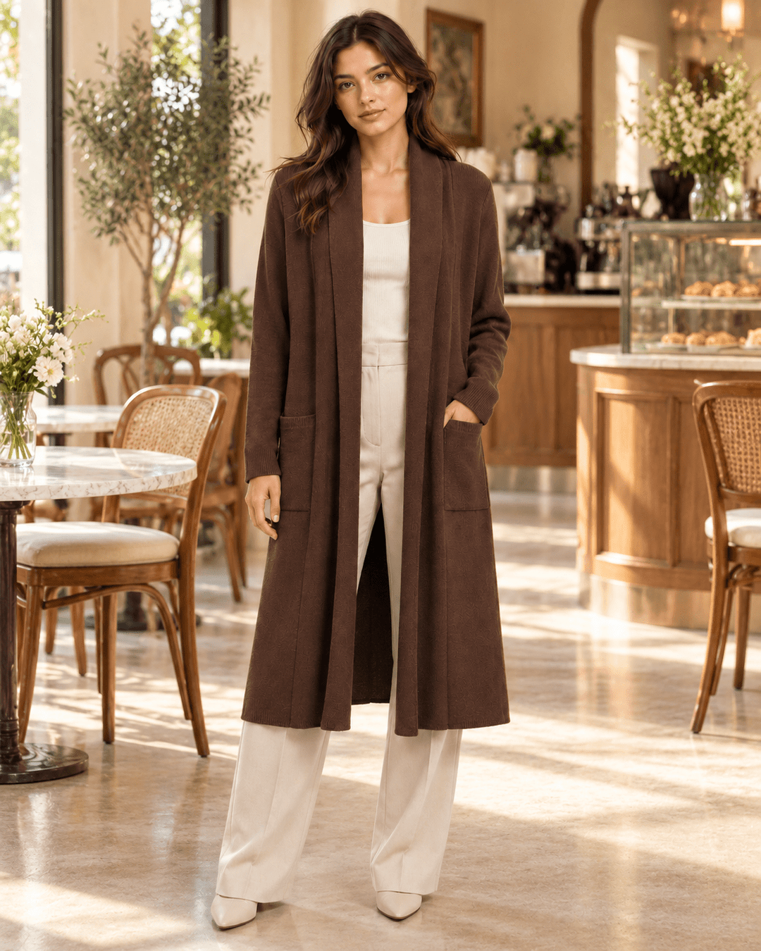 Alfie Open-Front Knit Cardigan - Must Boutique