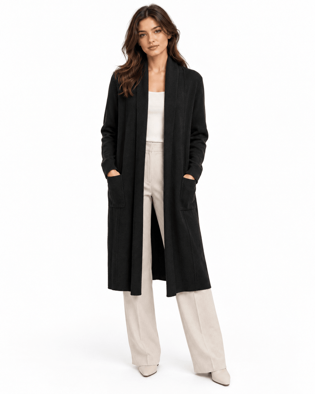 Alfie Open-Front Knit Cardigan - Must Boutique