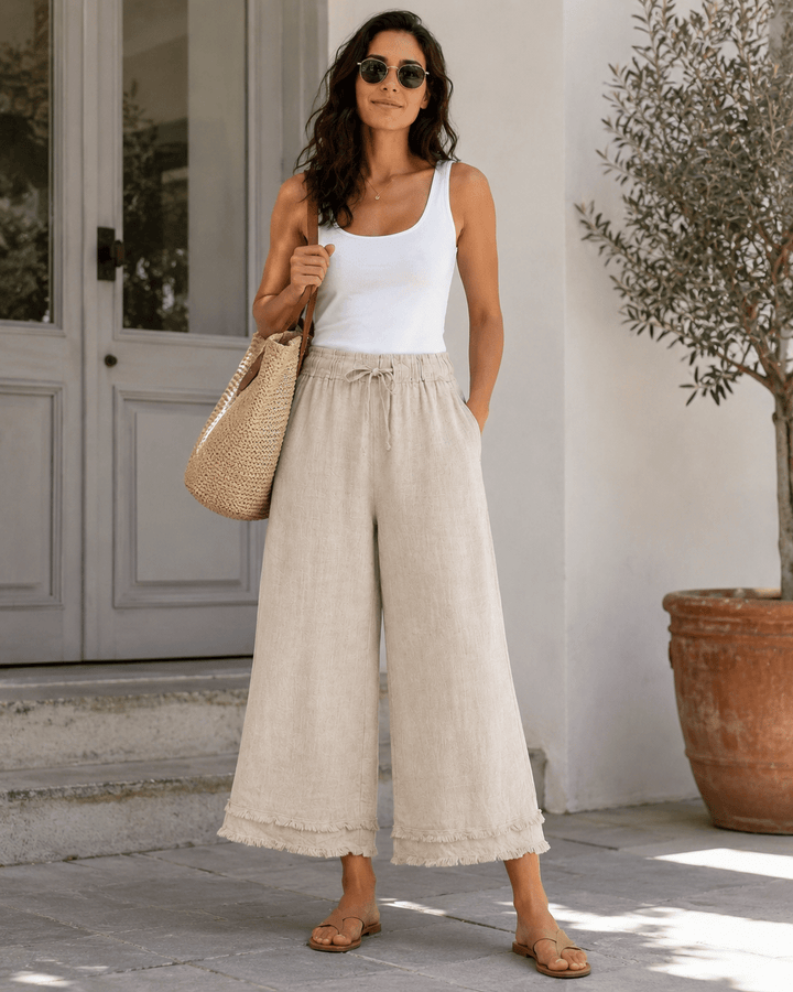 Amina Wide Legs Pants - Must Boutique