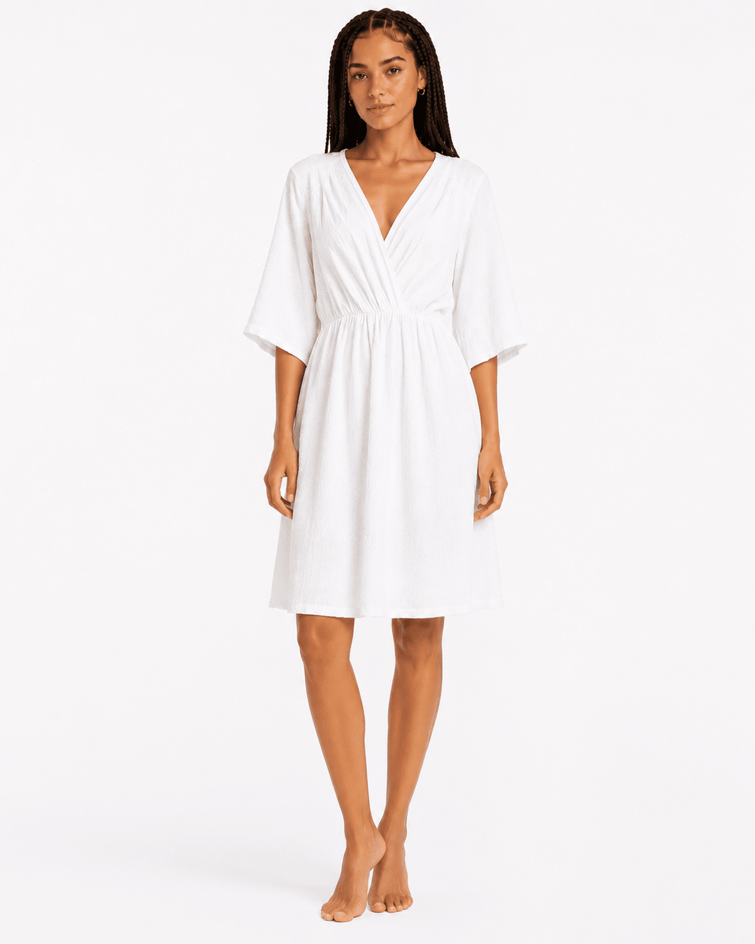 Amora Waffle Textured Dress - Must Boutique