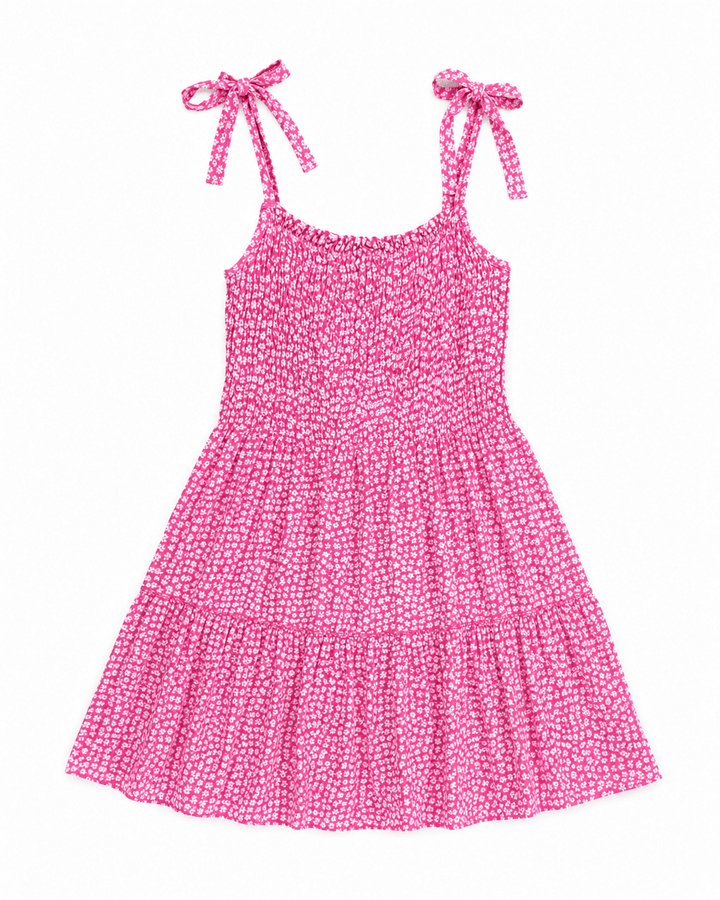 Ava Floral Tie-Strap Mini Dress - Must Boutique