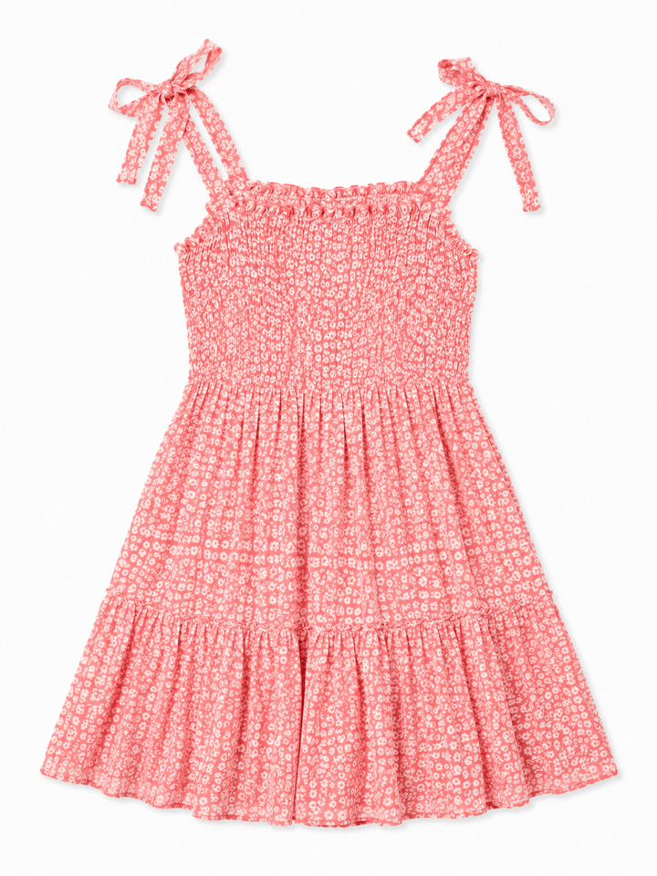 Ava Floral Tie-Strap Mini Dress - Must Boutique