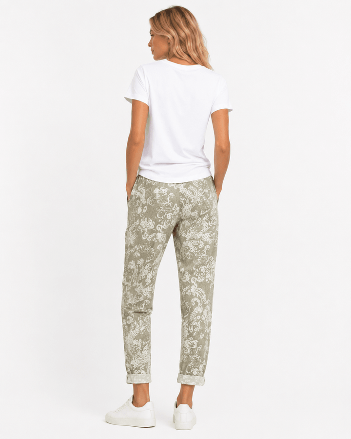 Azalea Paisley Drawstring Chino Pants - Must Boutique