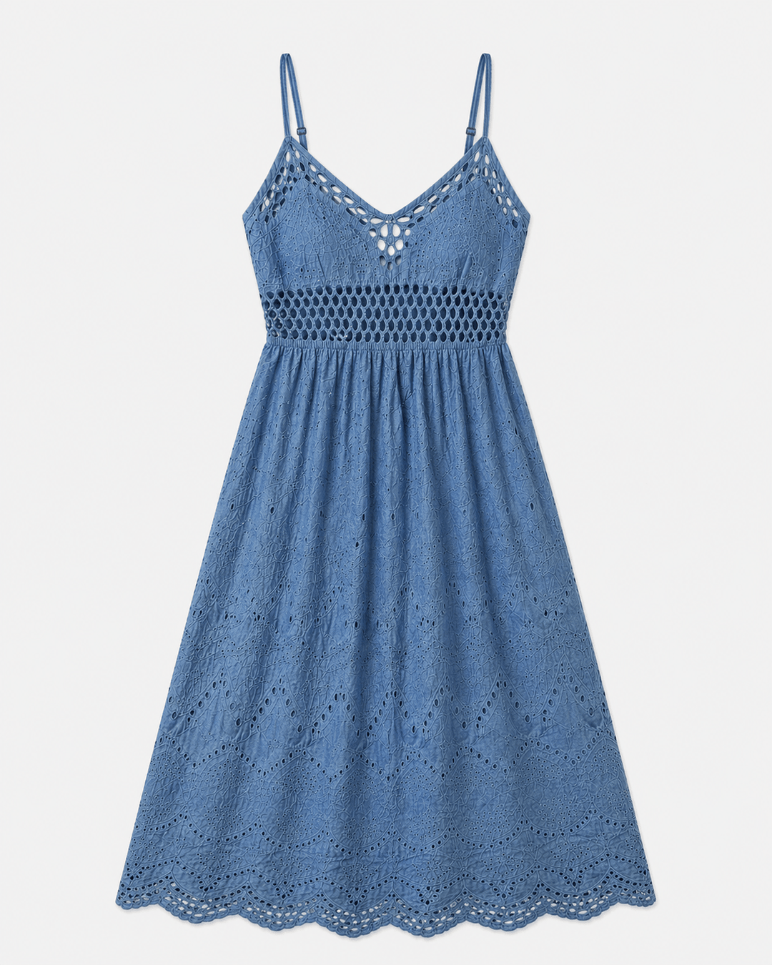 Denim Lace Summer Dress - Must Boutique
