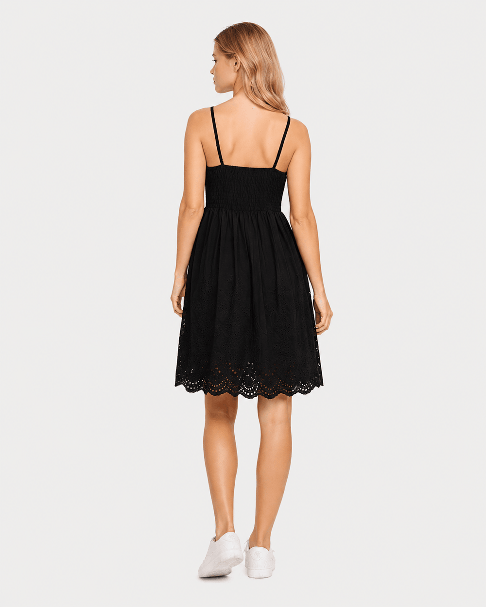 Black Eyelet Lace Summer Dress - Must Boutique