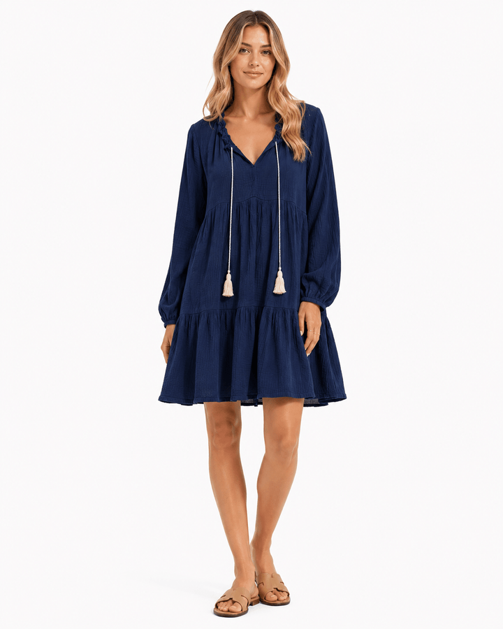 Bohemian Tassel Tier Dress - Must Boutique