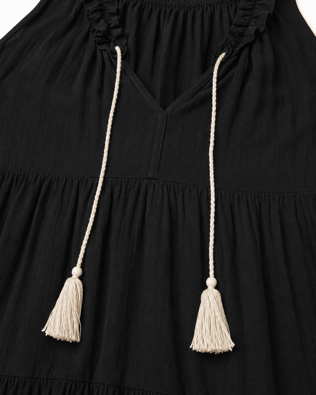 Bohemian Tassel Tier Dress - Must Boutique