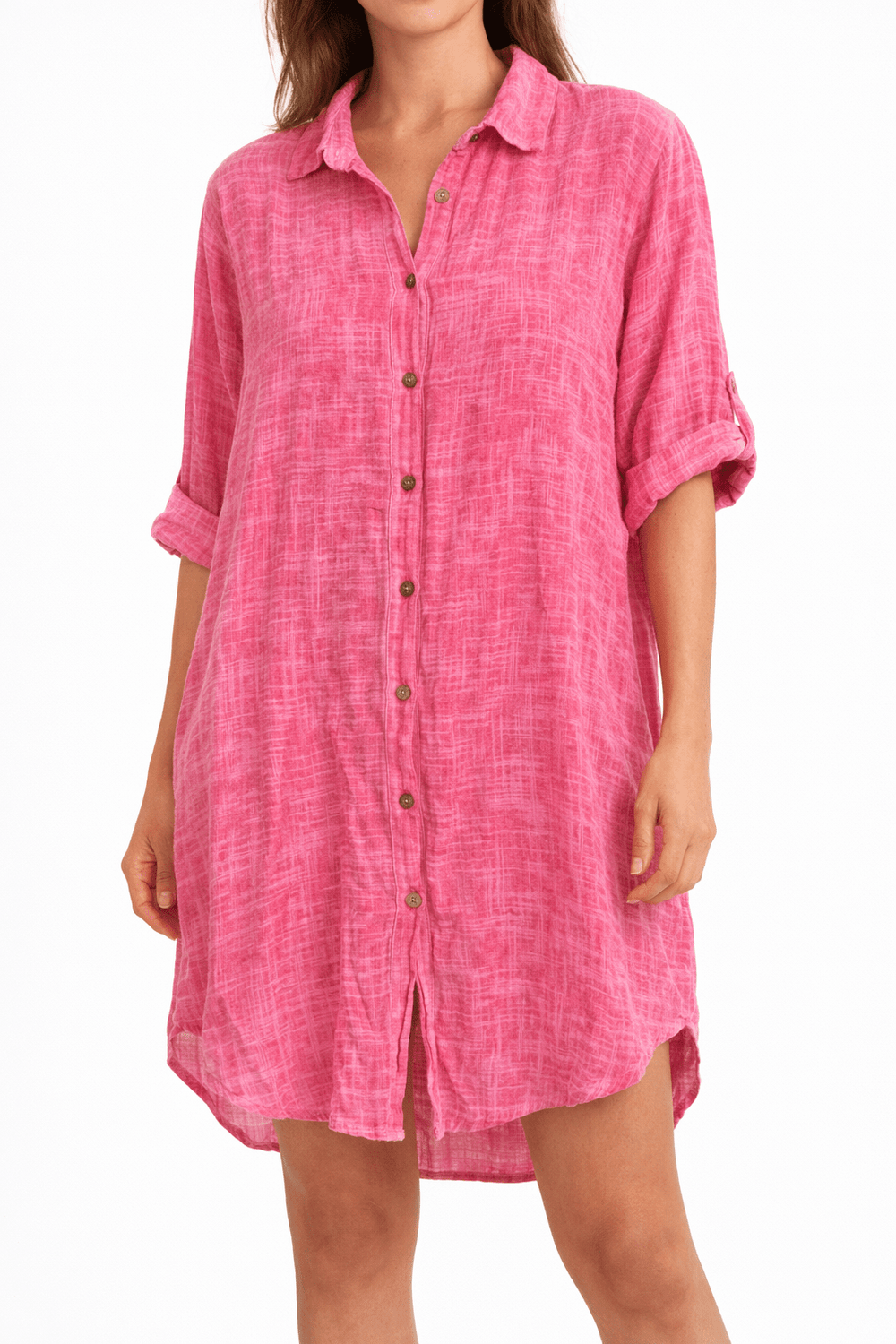 Breeze Shirt Dress - Must Boutique