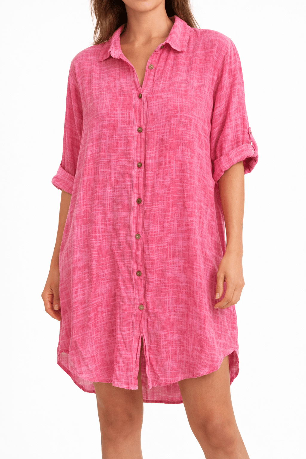Breeze Shirt Dress - Must Boutique