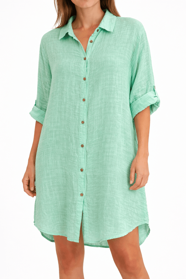Breeze Shirt Dress - Must Boutique