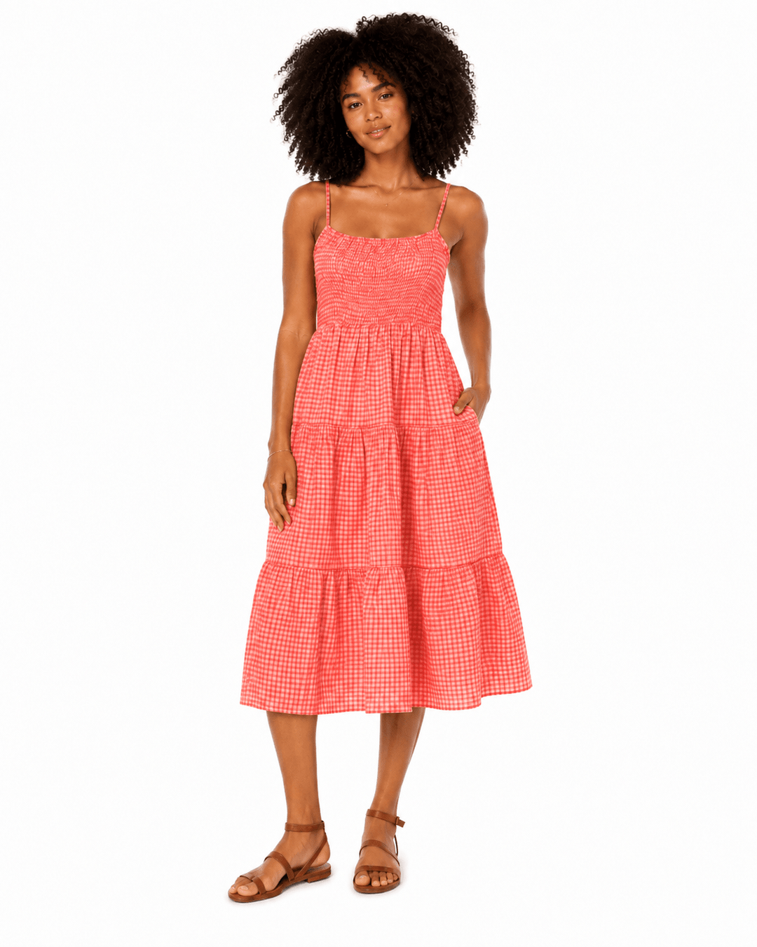 Calla Smocked Midi dress - Must Boutique