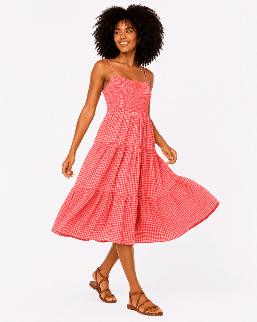 Calla Smocked Midi dress - Must Boutique