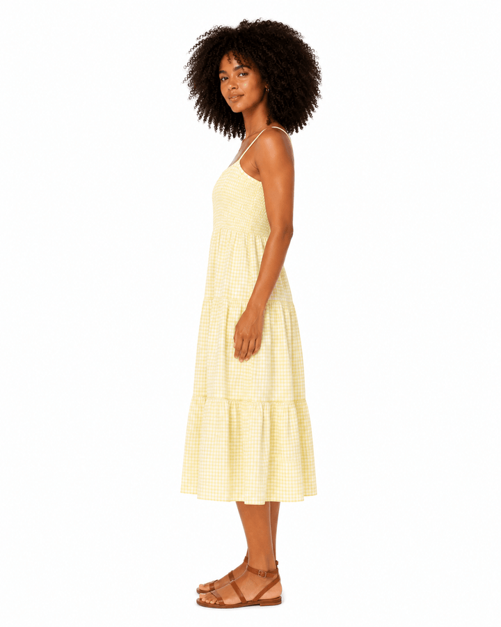 Calla Smocked Midi dress - Must Boutique