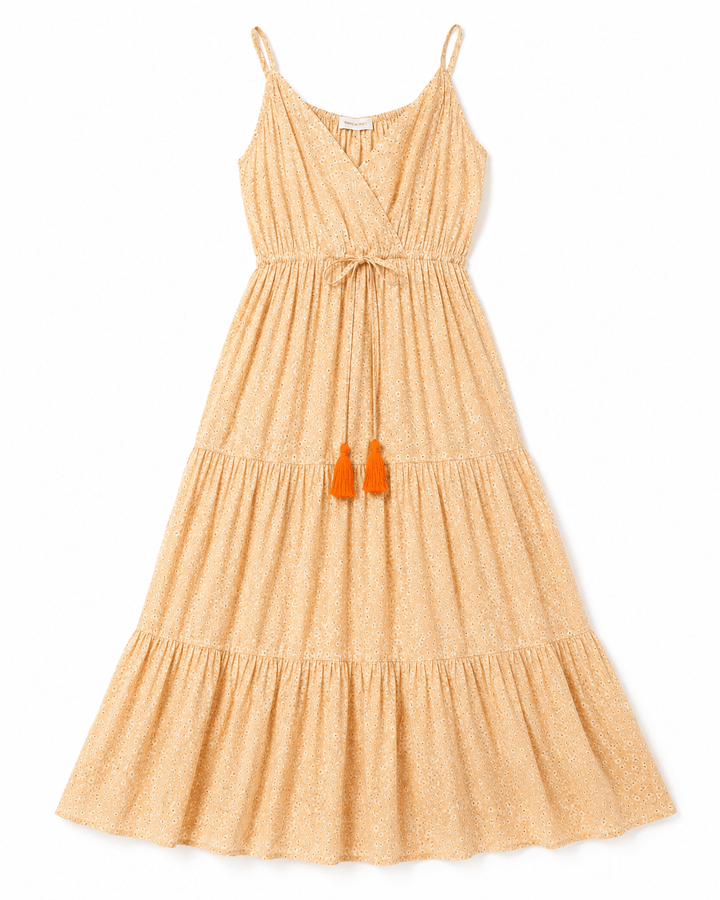 Camille Tassel V-Neck Dress - Must Boutique