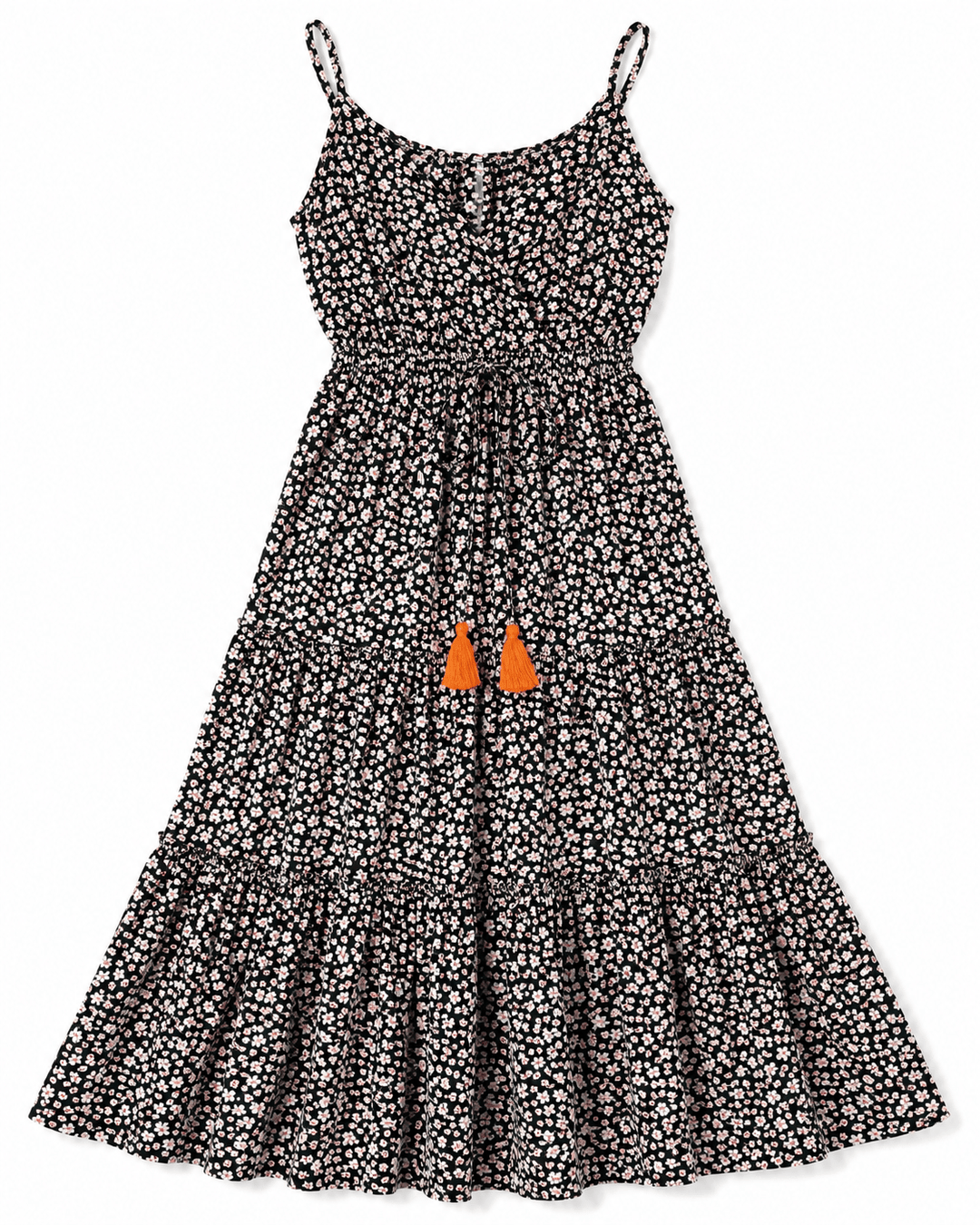 Camille Tassel V-Neck Dress - Must Boutique