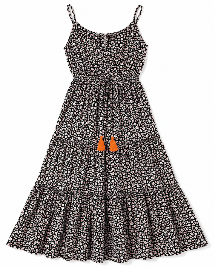 Camille Tassel V-Neck Dress - Must Boutique