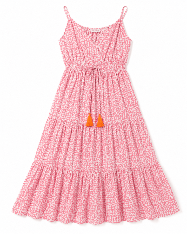 Camille Tassel V-Neck Dress - Must Boutique