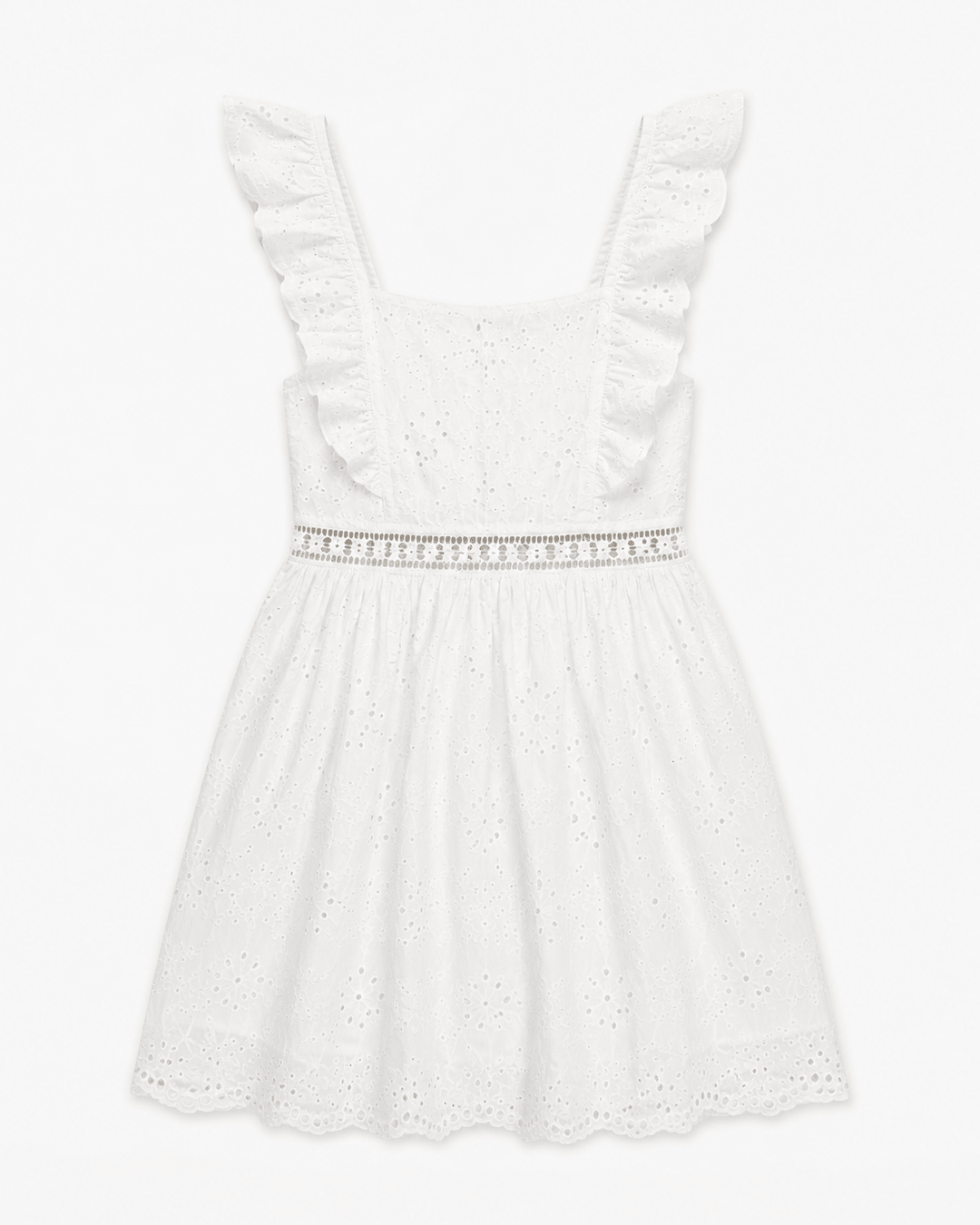 Caroline Eyelet Mini Dress - Must Boutique