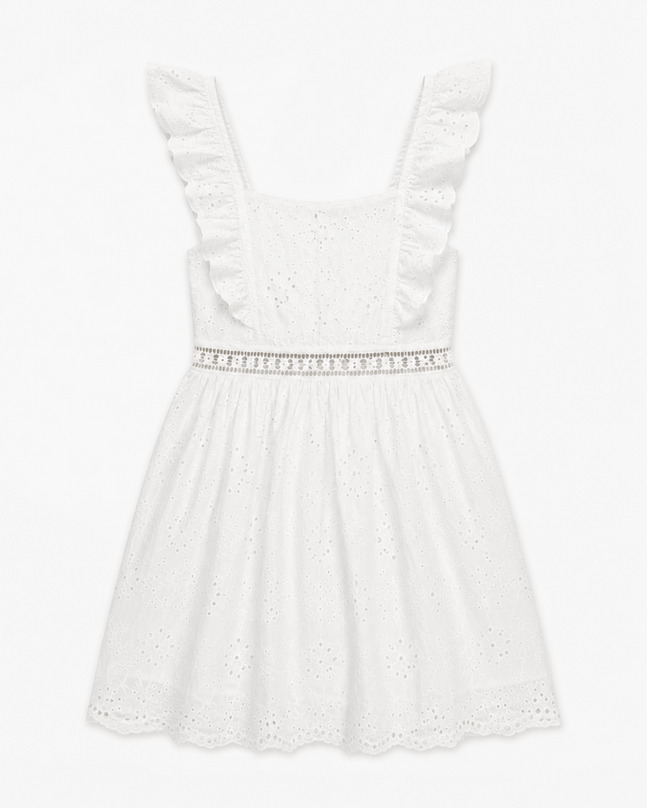 Caroline Eyelet Mini Dress - Must Boutique