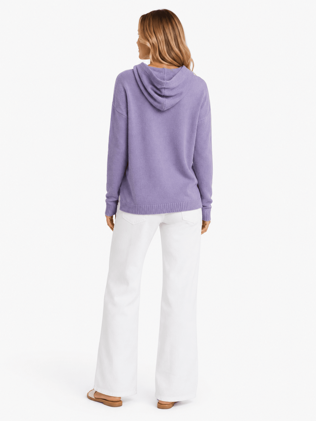 Cassie lightweight knit hooded Sweater - Must Boutique