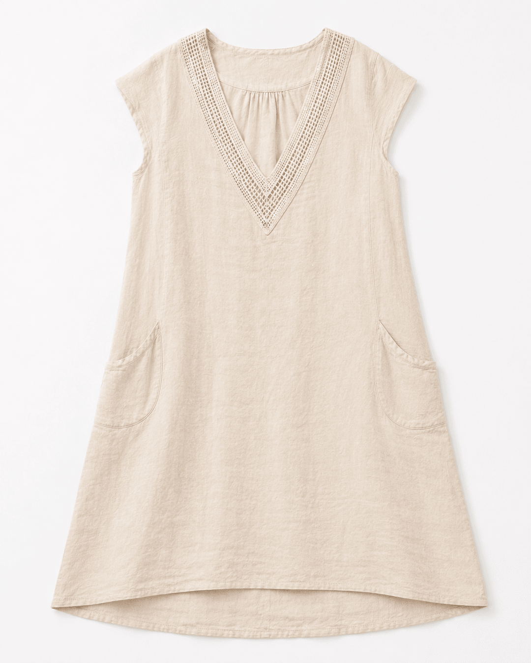 Celeste Embroidered Linen Dress - Must Boutique