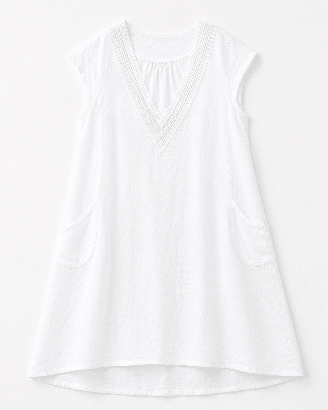 Celeste Embroidered Linen Dress - Must Boutique