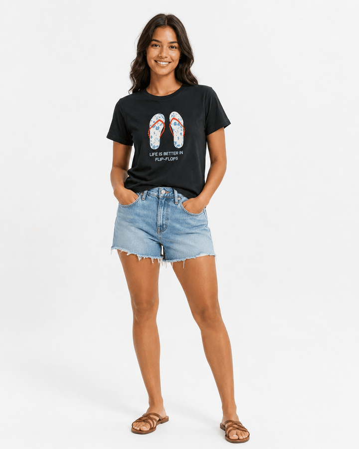 Coastal Flip Flop Graphic Tee - Must Boutique