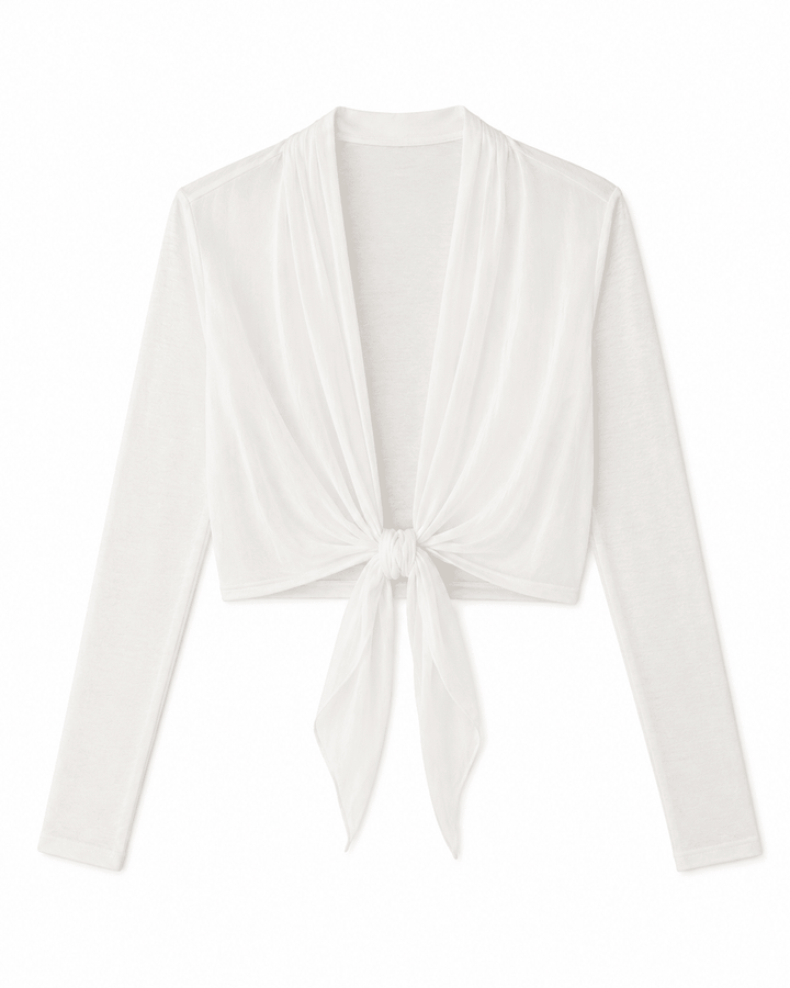 Cruz Tie-knot Silk Bolero - Must Boutique