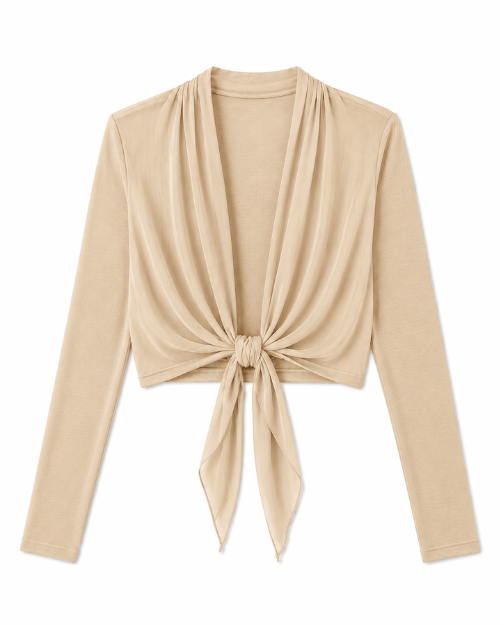 Cruz Tie-knot Silk Bolero - Must Boutique