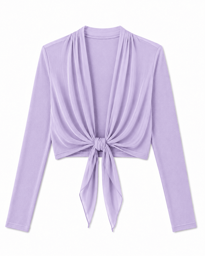 Cruz Tie-knot Silk Bolero - Must Boutique