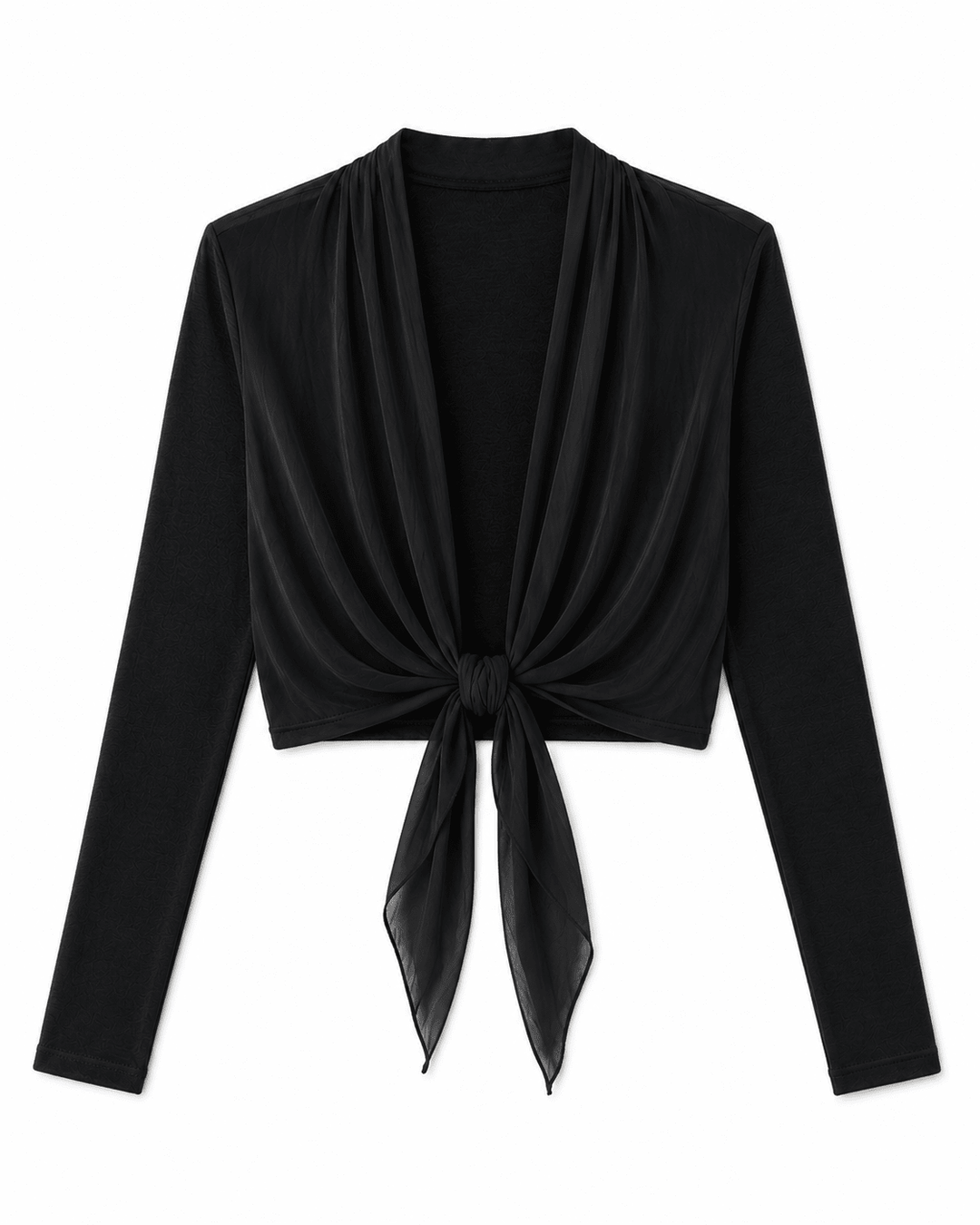 Cruz Tie-knot Silk Bolero - Must Boutique