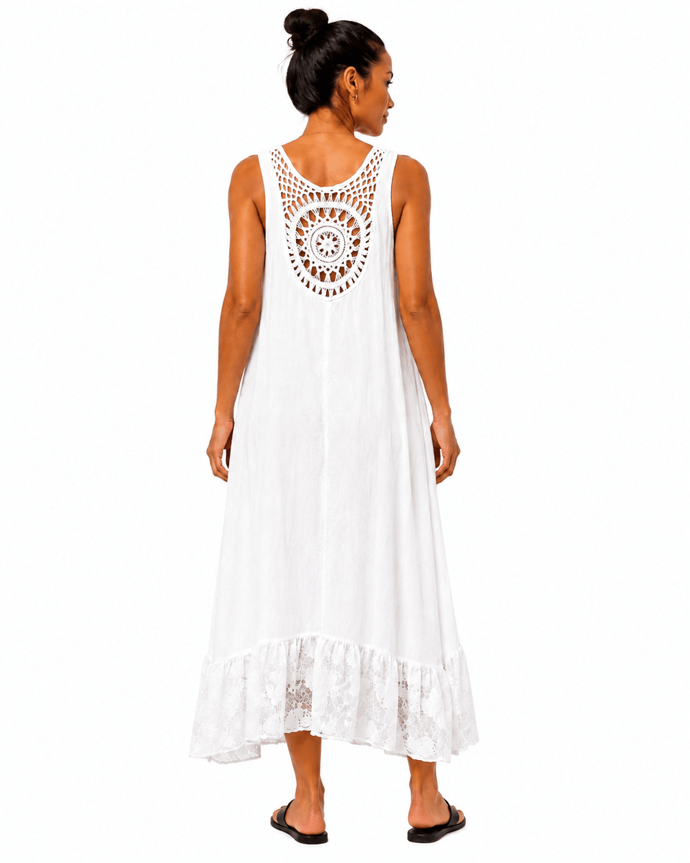 Dakota Lace Trim Dress - Must Boutique