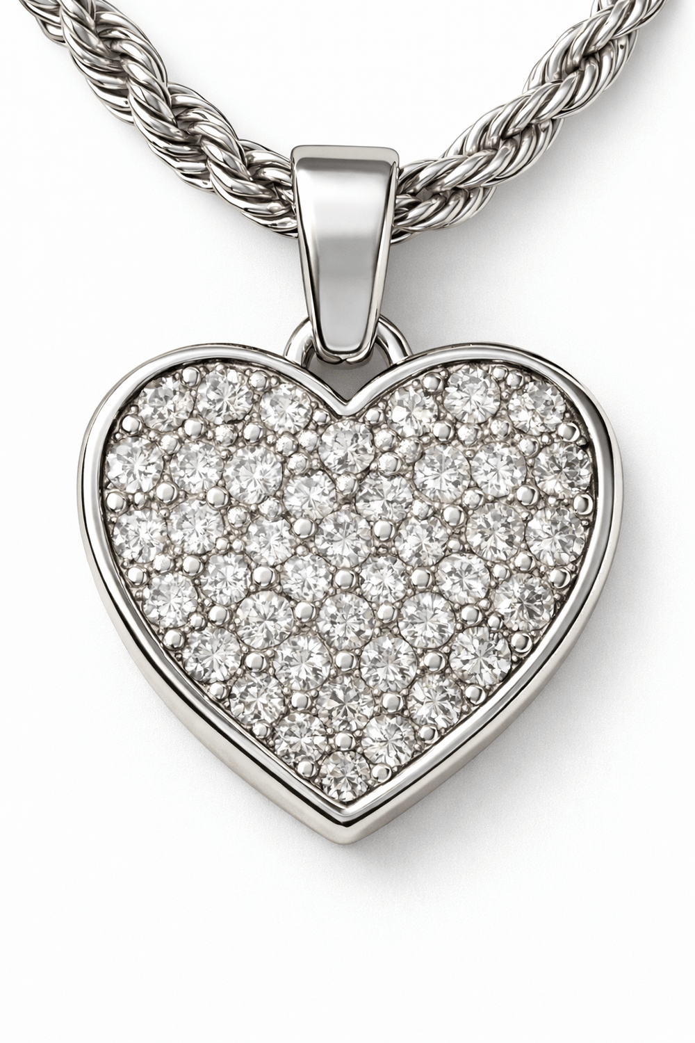 Dazzling Silver Heart Charm Bracelet - Must Boutique
