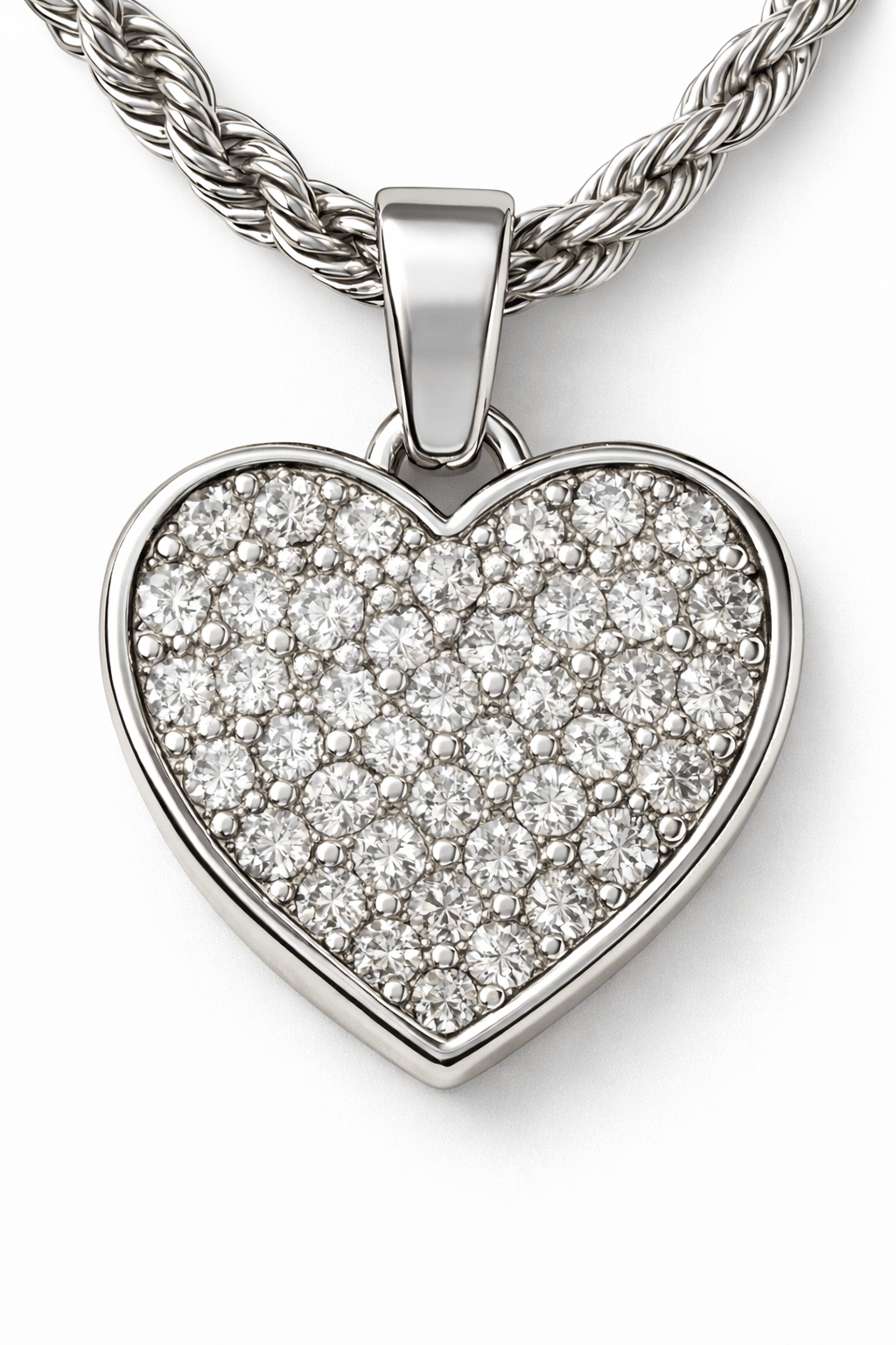 Dazzling Silver Heart Charm Bracelet - Must Boutique