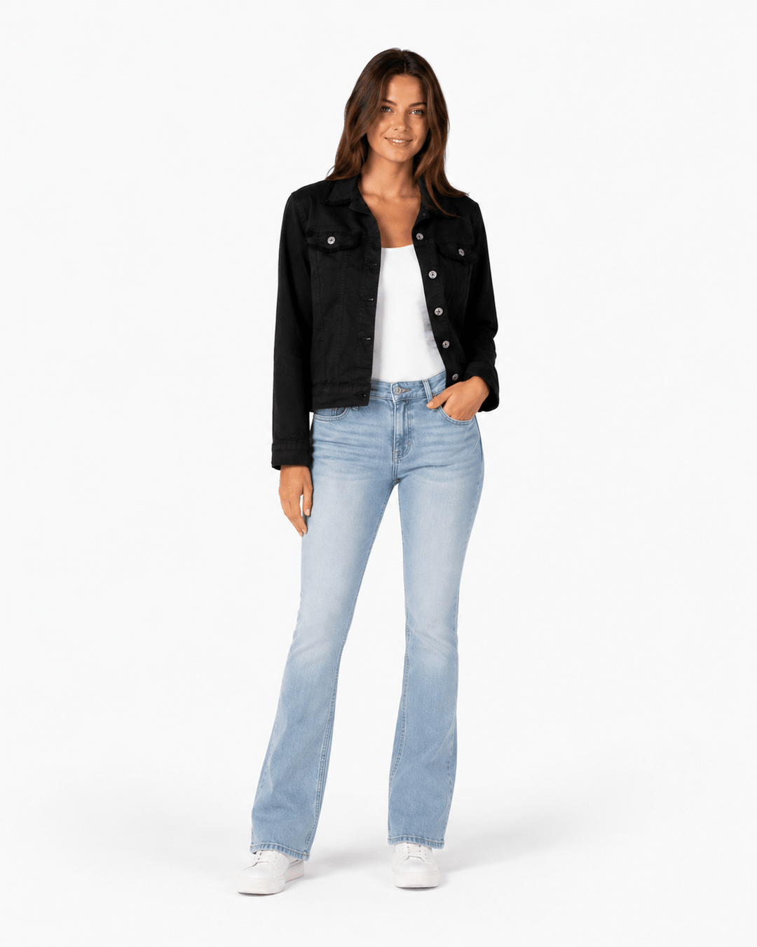 Donna Frayed Denim Jacket - Must Boutique