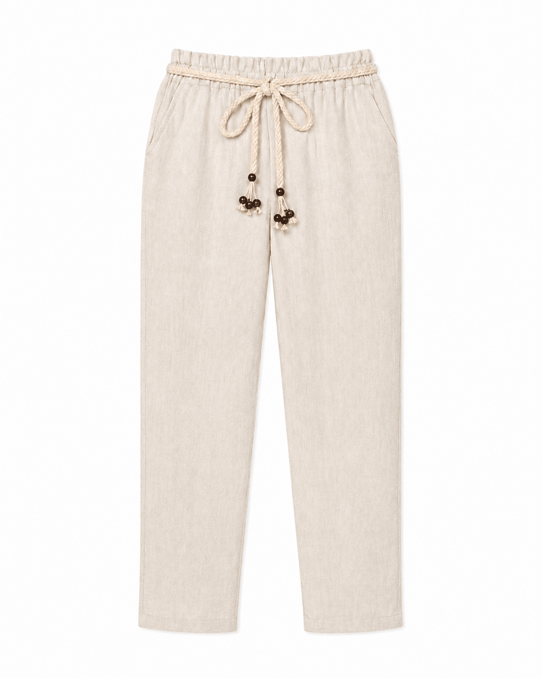 Linen Drawstring Pants - Lightweight Summer Trousers - Must Boutique