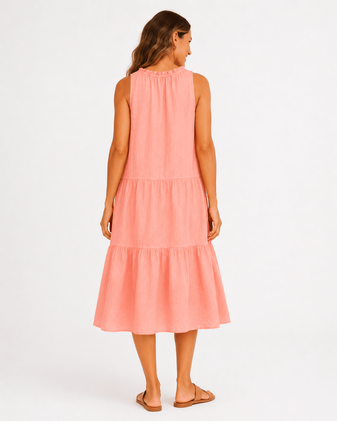 Elsa Linen Midi Dress - Must Boutique