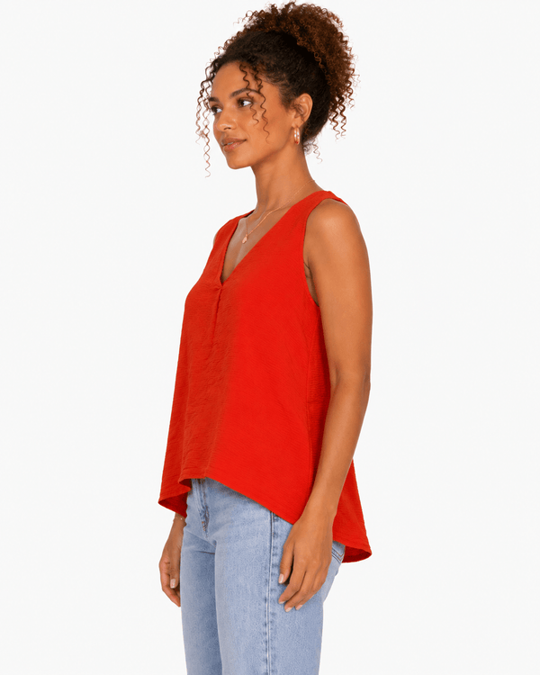 Emily Sleeveless Woven Top - Must Boutique