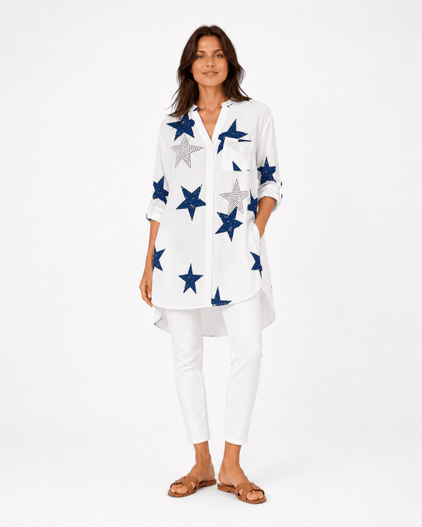 Estrella Beaded Tunic - Must Boutique