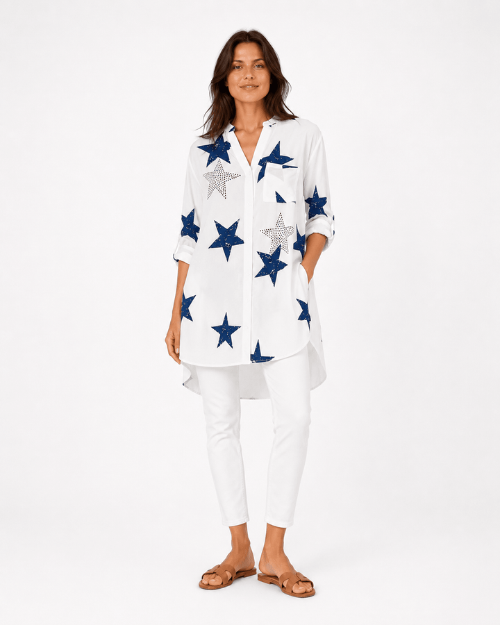 Estrella Beaded Tunic - Must Boutique