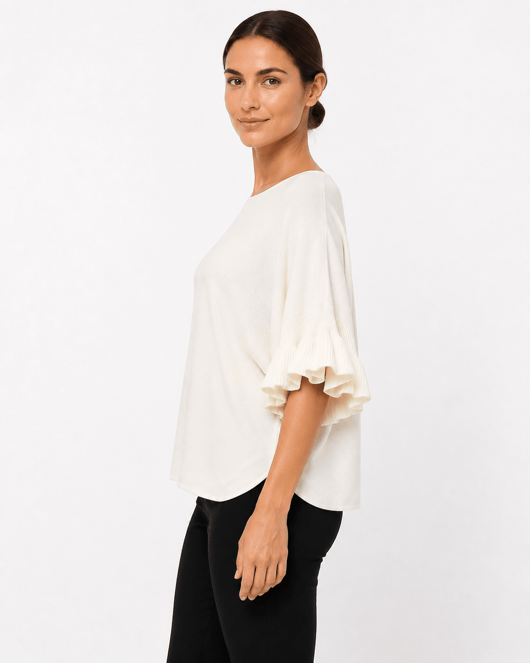 Farah Ruffle Sleeve Knit Top - Must Boutique